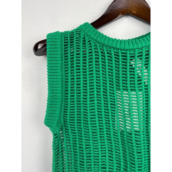Women’s Dèluc. XS Emerald Green Knit Vest - Picture 2 of 5